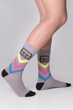 The Socks Company Erkek Dizaltı Çorap Boom Sox, Çok Renkli, Tek Ebat (Üretici ölçüsü: 41-45 (STD))