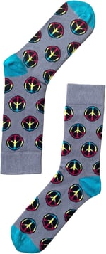 The Socks Company Rasta Peace Desenli Erkek Çorap 41/45