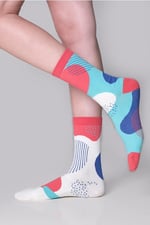 The Socks Company Soyut Desenli Kadın Çorap