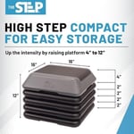 The Step 4 Kademeli Ayarlanabilir Step Tahtası, Yüksek Aerobik Platformu, Evde Spor Salonu Egzersiz Ekipmanları, ABD’de Üretilmiş Fitness Egzersiz Ekipmanları