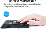 The Wlue Kablosuz Sayısal Tuş Takımı, 18 Tuşlu Numerik Keypad, Numpad Klavye