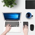 The Wlue Kablosuz Sayısal Tuş Takımı, 18 Tuşlu Numerik Keypad, Numpad Klavye