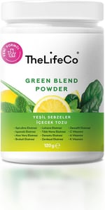 TheLifeCo Green Blen - Yeşil Sebzeler İçecek Tozu 120 gr