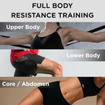 THERABAND Lateks içermeyen egzersiz bantları, üst vücut, alt vücut ve gövde egzersizleri, fizyoterapi, pilates, ev antrenmanı ve rehabilitasyon için profesyonel direnç bantları