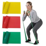 THERABAND Lateks içermeyen egzersiz bantları, üst vücut, alt vücut ve gövde egzersizleri, fizyoterapi, pilates, ev antrenmanı ve rehabilitasyon için profesyonel direnç bantları