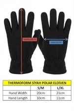 Thermoform Polar Unisex Eldiven Trend SİYAH