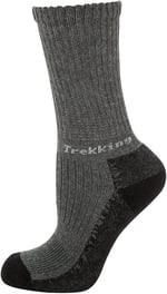Thermoform Trekking Extra Dolgulu, Darbe Emici Kışlık Unisex Çocuk Çorap Antrasit