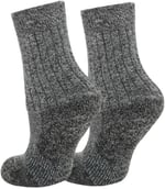 Thermoform Unisex Çocuk Uzun Çorap, Gri, 27 Numara