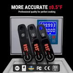 ThermoPro 0.5 Saniye Lightning Anında Okuma Özellikli Et Termometresi, Otomatik Uyandırma/Uyku/180° Döndürülebilir Ekranlı, IP67 Su Geçirmez Pişirme Termometresi (Yağda Kızartma, Barbekü, Izgara için)