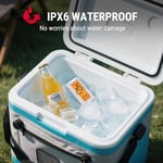 ThermoPro Geniş Arkadan Aydınlatmalı LCD Ekranlı Buzdolabı Termometre, Su Geçirmez Dondurucu Buzdolabı Termometre, Maksimum/Dakika Kayıtlı, Kolay Değiştirme, Manyetik ve Stand Seçeneği, Oda