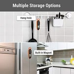ThermoPro TP01H Et Termometresi Gıda Sıcaklık Probu Mutfak Pişirme Yağ Şeker Termometresi Süt Reçeli Sıcak İçecek Barbekü için Arka Işık ve Kilitleme Fonksiyonlu Anında Okuma