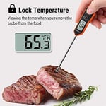 ThermoPro TP01H Et Termometresi Gıda Sıcaklık Probu Mutfak Pişirme Yağ Şeker Termometresi Süt Reçeli Sıcak İçecek Barbekü için Arka Işık ve Kilitleme Fonksiyonlu Anında Okuma