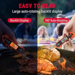 Thermopro TP19H Su Geçirmez Dijital Et Termometresi, Otomatik Dönen Işıklı Ekran, Hareket Sensörlü Hızlı Okuyan prob