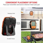 ThermoPro TP27C Kablosuz Profesyonel Barbekü ve Fırın Termometresi, 4 Problu ve 150 Metre Menzilli Et Isı Ölçer (Alarmlı)