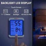 ThermoPro TP55 Dijital İç Mekan Higrometre Termometresi, Dokunmatik Ekranlı ve Arkadan Aydınlatmalı, İç Mekan Termometresi/Nem Ölçer, Ev Serası için İç Mekan Termometresi/Nem Ölçer