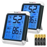 ThermoPro TP55 Dijital İç Mekan Higrometre Termometresi, Dokunmatik Ekranlı ve Arkadan Aydınlatmalı, İç Mekan Termometresi/Nem Ölçer, Ev Serası için İç Mekan Termometresi/Nem Ölçer