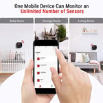 ThermoPro TP90 WiFi Akıllı İç Mekan Termometre ve Nem Ölçer, Sınırsız Menzilli Telefon Kontrollü ve Alexa Uyumlu Higrometre