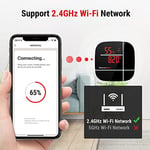 ThermoPro TP90 WiFi Akıllı İç Mekan Termometre ve Nem Ölçer, Sınırsız Menzilli Telefon Kontrollü ve Alexa Uyumlu Higrometre