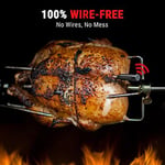 ThermoPro TP961 TempSpike Tam Kablosuz Akıllı Et Termometresi, 150m Menzilli Bluetooth ve Çift Sensörlü Barbekü Isı Ölçer