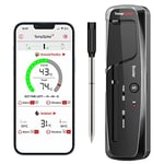 ThermoPro TP961 TempSpike Tam Kablosuz Akıllı Et Termometresi, 150m Menzilli Bluetooth ve Çift Sensörlü Barbekü Isı Ölçer