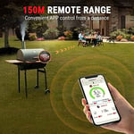 ThermoPro TP961 TempSpike Tam Kablosuz Akıllı Et Termometresi, 150m Menzilli Bluetooth ve Çift Sensörlü Barbekü Isı Ölçer