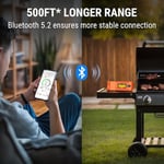 ThermoPro TP962 Twin TempSpike Tam Kablosuz Çift Problu Akıllı Et Termometresi, 150m Menzilli Bluetooth Barbekü ve Fırın Isı Ölçer