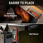 ThermoPro TP971 TempSpike Plus Dünyanın En İnce Kablosuz Et Termometresi, 183m Menzilli Bluetooth Akıllı Gıda Isı Ölçer