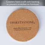 Thirstystone Marka - Çöl Kum Altlığı, Çok Renkli Tamamen Doğal Kumtaşı - Değişen Desenlere Sahip Dayanıklı Taş, Her Bardak Altlığı Orijinal 10 cm yuvarlak