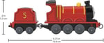 THOMAS & FRIENDS Ve Büyük Tekli Tren Sür Bırak James Hfx91-hdy62