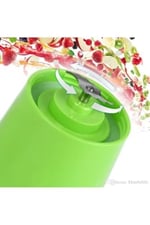 Ticaret Mini Taşınabilir Cep Bardak Blender Meyve Suyu Sıkma Kupası 380ml yeşil
