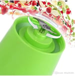 Ticaret Mini Taşınabilir Cep Bardak Blender Meyve Suyu Sıkma Kupası 380ml yeşil