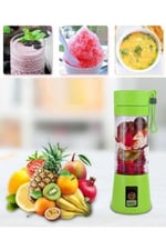 Ticaret Mini Taşınabilir Cep Bardak Blender Meyve Suyu Sıkma Kupası 380ml yeşil