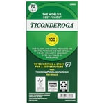 Ticonderoga Ahşap Kasalı Kalemler, Bilenmemiş, 2 HB Yumuşak, Sarı, 72 Adet