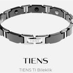Tiens Ti Kristal Siyah Bileklik, Titanyum, Unisex