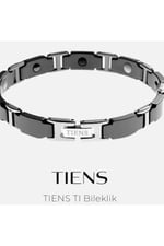 Tiens Ti Kristal Siyah Bileklik, Titanyum, Unisex