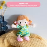 Tiger Tribe 25 cm Yıkanabilir Bez Bebek Sevimli ve Sevimli Çiçekli Elbise - Nellie - Yaş 0+