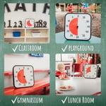 TIME TIMER ORİJİNAL Large 30x30cm - 60 Dakika Görsel Analog Zamanlayıcı Saat - İsteğe Bağlı Akustik Alarm (Ses Kontrolü) Yüksek Sesli Tıklama Yok; Zaman Yönetimi Cihazı (Siyah)