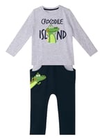 Timsah Adası Erkek Çocuk T-shirt Pantolon Takım