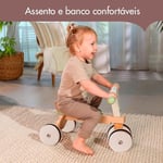 Tiny Love Bebek Ahşap Üç Tekerlekli Bisiklet, Üç Tekerlekli Bisiklet, Bebek Bisikleti, Kauçuk Kaplı Tekerlekler, Motor İşleri, Bilişsel Gelişim, Rahat Doğal Tasarım, 18-36 Ay, Boho Chic