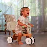 Tiny Love Bebek Ahşap Üç Tekerlekli Bisiklet, Üç Tekerlekli Bisiklet, Bebek Bisikleti, Kauçuk Kaplı Tekerlekler, Motor İşleri, Bilişsel Gelişim, Rahat Doğal Tasarım, 18-36 Ay, Boho Chic