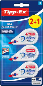 Tipp-Ex Mini Pocket Mouse Şerit Silici, 2+1 Blister