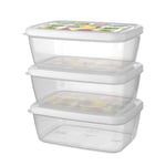 Titiz Aria Saklama Kabı 3 Parçalı Set, 1200 ml Kapasite