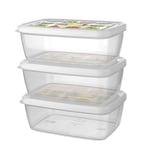 Titiz Aria Saklama Kabı 3 Parçalı Set, 1200 ml Kapasite