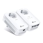 TL-PA8033P KIT, AV1300 3-Port Gigabit Passthrough Powerline Starter Kit