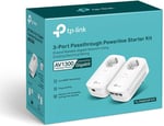 TL-PA8033P KIT, AV1300 3-Port Gigabit Passthrough Powerline Starter Kit