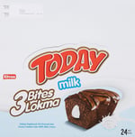 Today 3 Bites Sütlü Kek 40 Gr. 24 Adet (1 Kutu)