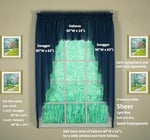 Today's Curtain Emelia Orijinal Vual Valance 35,56 cm, Lacivert, 152,4 cm G x 35,56 cm U