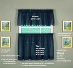 Today's Curtain Emelia Orijinal Vual Valance 35,56 cm, Lacivert, 152,4 cm G x 35,56 cm U