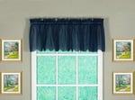 Today's Curtain Emelia Orijinal Vual Valance 35,56 cm, Lacivert, 152,4 cm G x 35,56 cm U