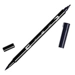 Tombow AB-T Dual Brush Pen Grafik Kalemi, Black N15